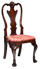 Fine Irish George II Carved Mahogany Side Chair