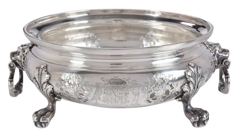 George II English Silver Brazier, Paul Crespin