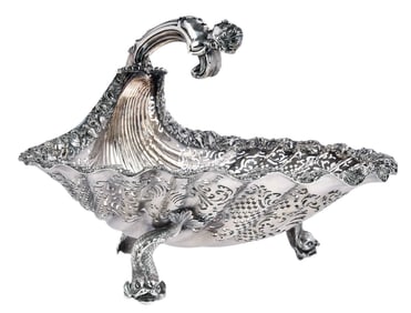George II English Silver Basket, William Cripps