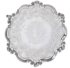 George II Irish Silver Salver, John Hamilton