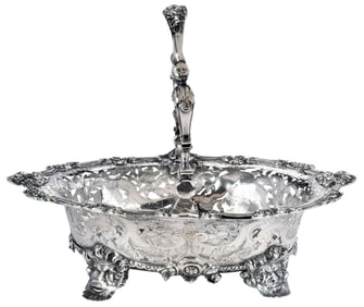George II Irish Silver Basket, Robert Calderwood