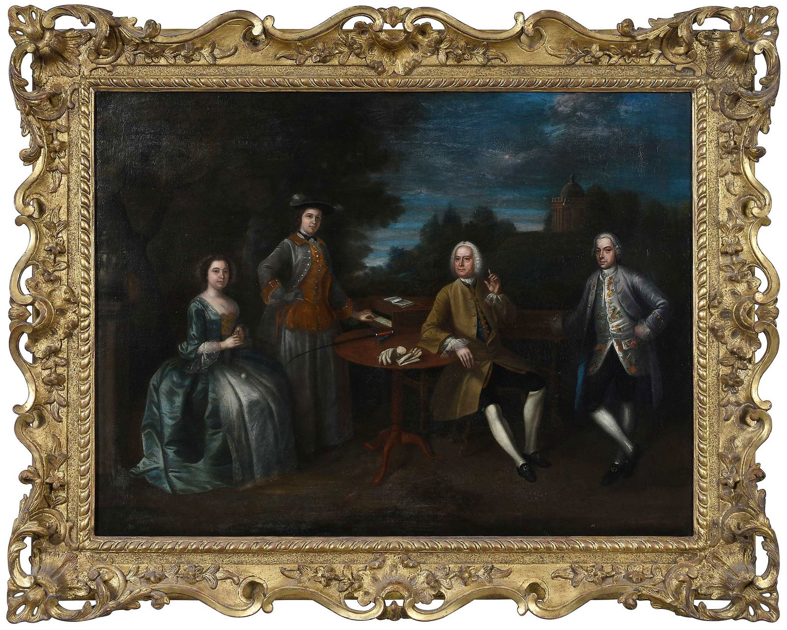 Follower of William Hogarth, A Conversation Piece (1 of 10)