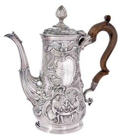 George II Irish Silver Coffee Pot