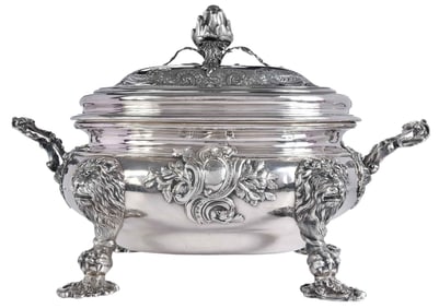 George II Irish Silver Soup Tureen, Michael Fowler