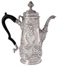 George II Irish Silver Coffee Pot