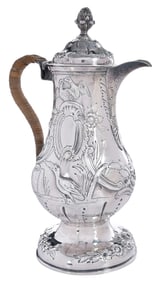 George III Irish Silver Hot Water Jug, John Craig
