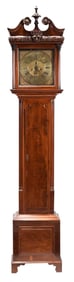 Irish George II Carved Mahogany Tall Case Clock