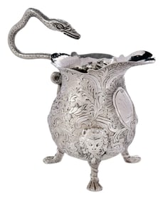 George II Irish Silver Creamer, John Hamilton