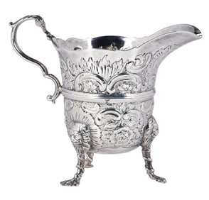 George II Irish Silver Creamer, Robert Glanville