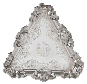 George II English Silver Kettle Stand, George Hindmarsh
