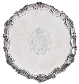 George II Irish Silver Salver