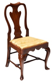 Irish Queen Anne Walnut Side Chair