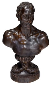 Italian or French School Carved Neoclassical Bust