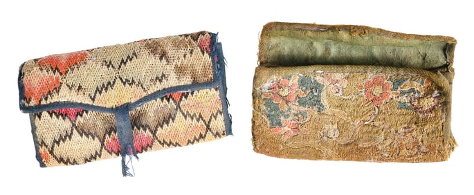 Two American Needlework Wallets/Purses