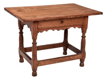 Very Rare American Pilgrim Century Oak Tavern Table
