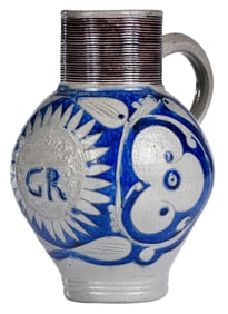 Large Westerwald "GR" Jug