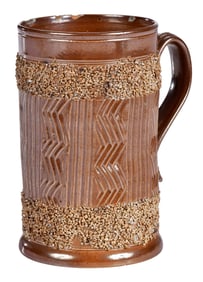 Nottingham Stoneware Mug with Applied Grog Bands