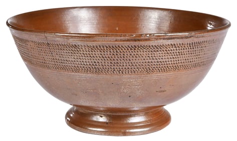 Nottingham Stoneware Bowl with Impressed Decoration