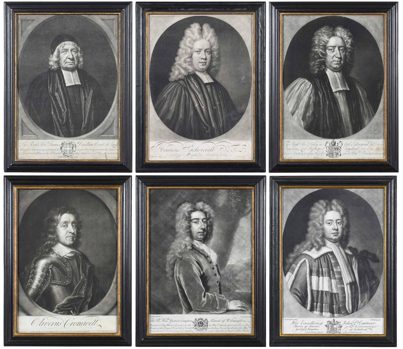 Six Mezzotints of Gentlemen (1 of 18)
