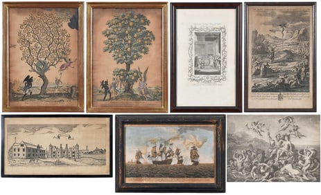 Seven Miscellaneous Mezzotints