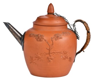 Rare Elers Brothers Attributed Staffordshire Redware Teapot