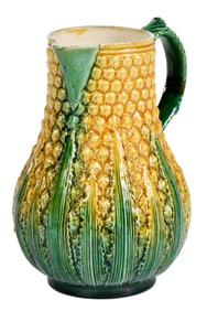 Staffordshire Lead Glazed Earthenware Pineapple Milk Jug