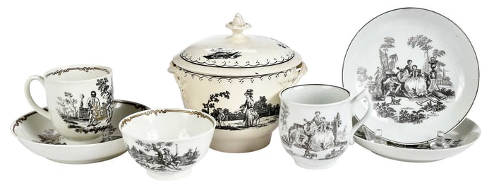 Seven Pieces English Ceramic Teaware