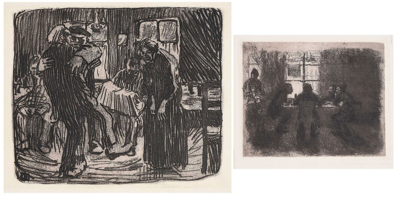 Kathe Schmidt Kollwitz, Two Prints (1 of 6)