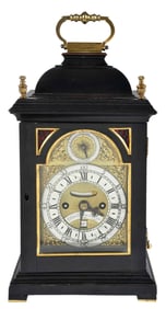 Daniel Quare Gilt and Ebonized Bracket Clock