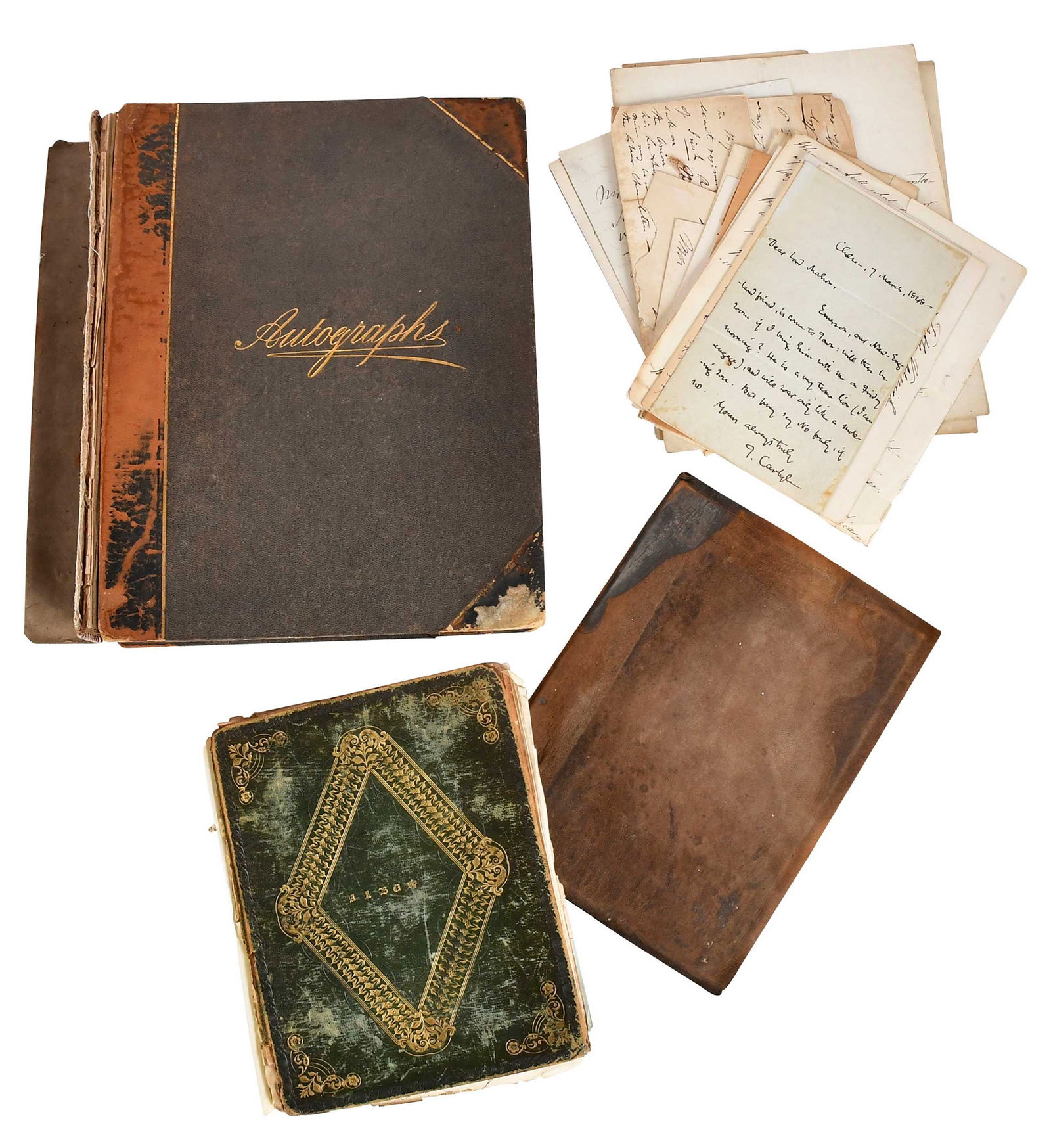 [Correspondence] British Politicians, Dignitaries, Authors, in Two Albums (1 of 20)