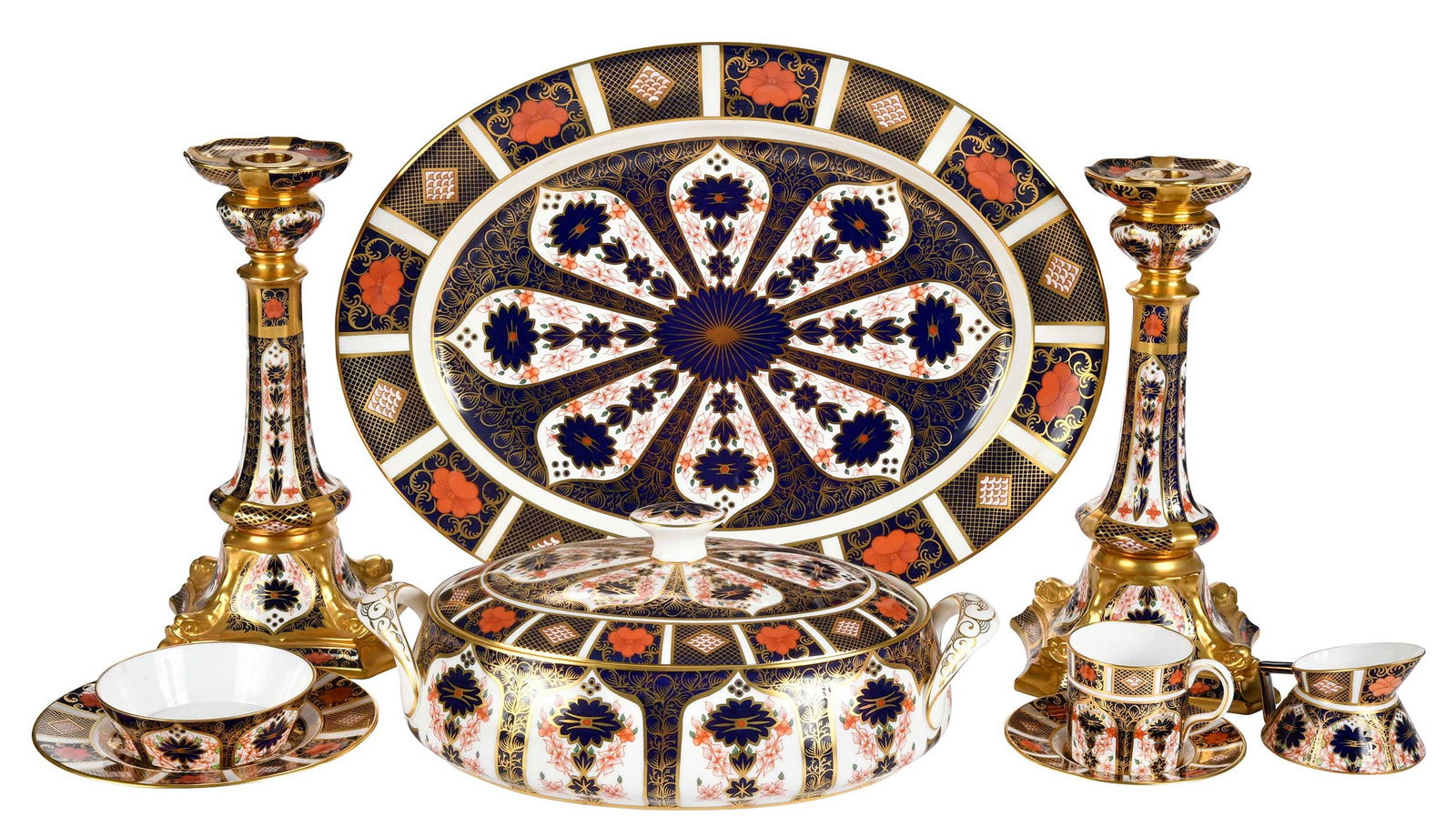 30 Piece Royal Crown Derby Old Imari Partial Service (1 of 12)