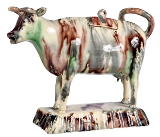 Whieldon Type Pottery Cow Creamer