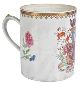 Chinese Export Armorial Porcelain Cann, Rodney