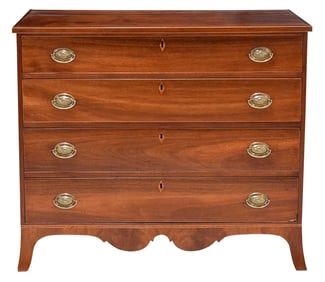 American Federal Inlaid Mahogany Chest of Drawers