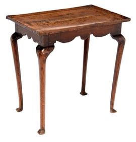 Queen Anne Oak Diminutive Tray Top Tea Table