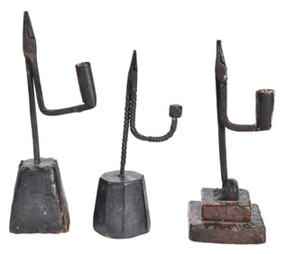 Three Primitive Rush Lights