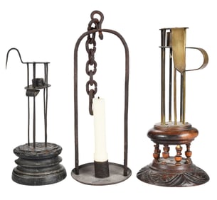 Three Scarce Early Lighting Devices