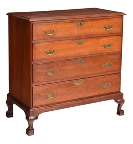 Connecticut Federal Cherry Chest on Frame