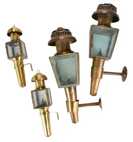 Two Pairs of Carriage Lamps