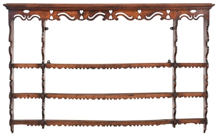 Welsh Cupboard Carved Oak Top Section