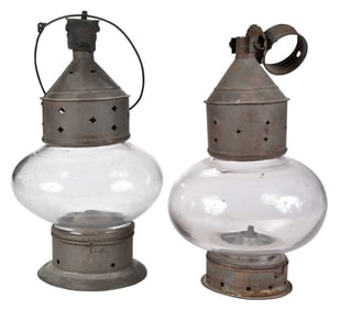 Two Onion Globe Hanging Lanterns