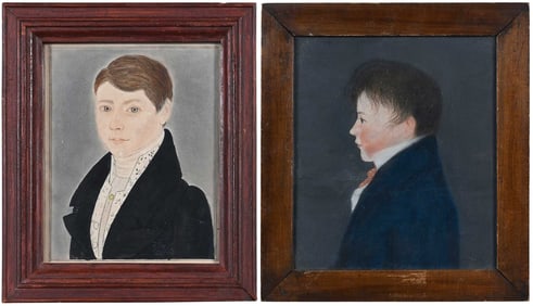 Pair of American School Portraits
