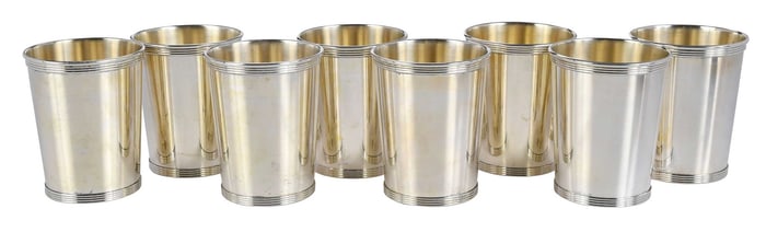 Set of Eight Alvin Sterling Mint Juleps
