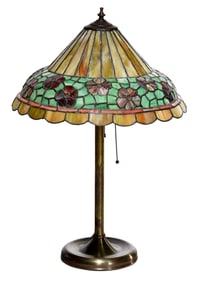Unique Art Glass Co. Lamp