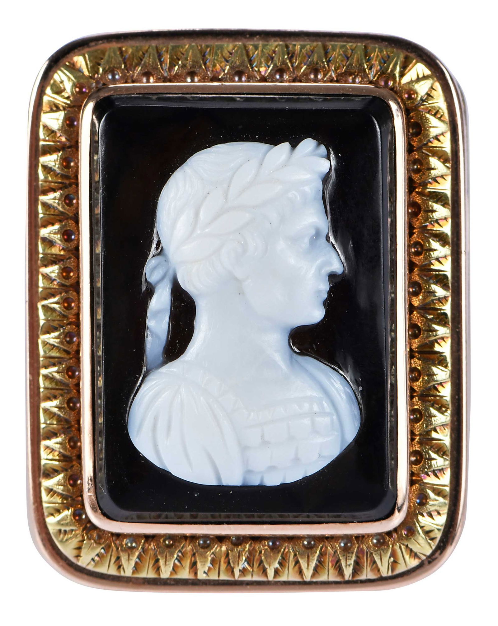 14kt. Men's Roman Figure Cameo Ring (1 of 8)