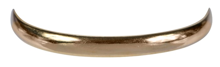 18kt. Rounded Edge Solid Bangle Bracelet