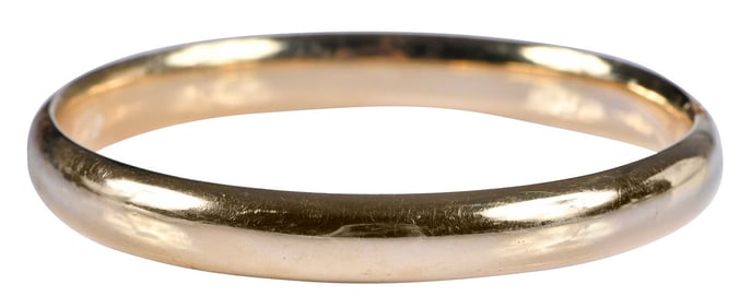 14k. Hinged Bangle Bracelet