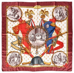 Hermes Napoleon Silk Scarf