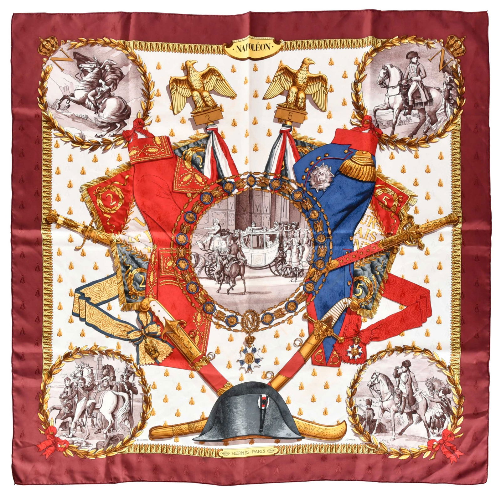 Hermes Napoleon Silk Scarf (1 of 9)