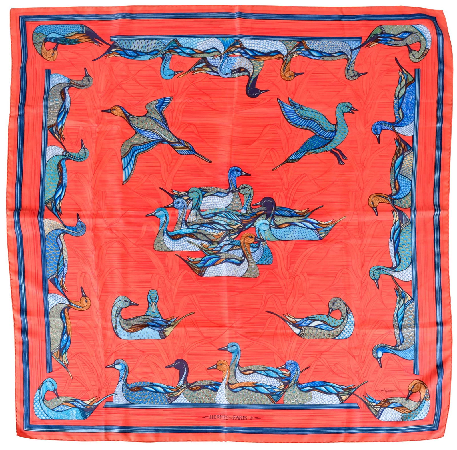 Hermes La Mare Aux Canards Silk Scarf (1 of 6)